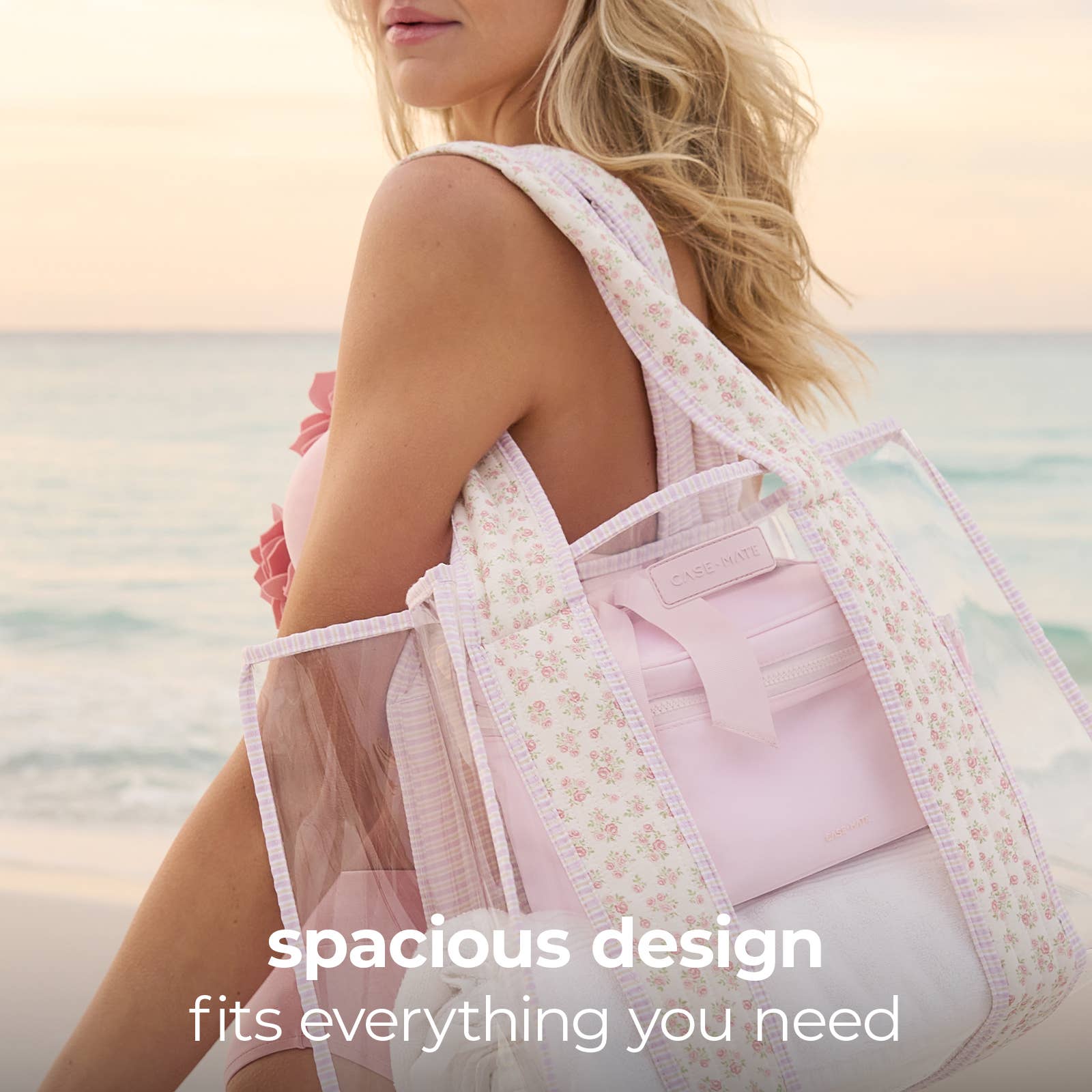 Case-Mate Quilted Ditsy Floral Jelly Tote Bag