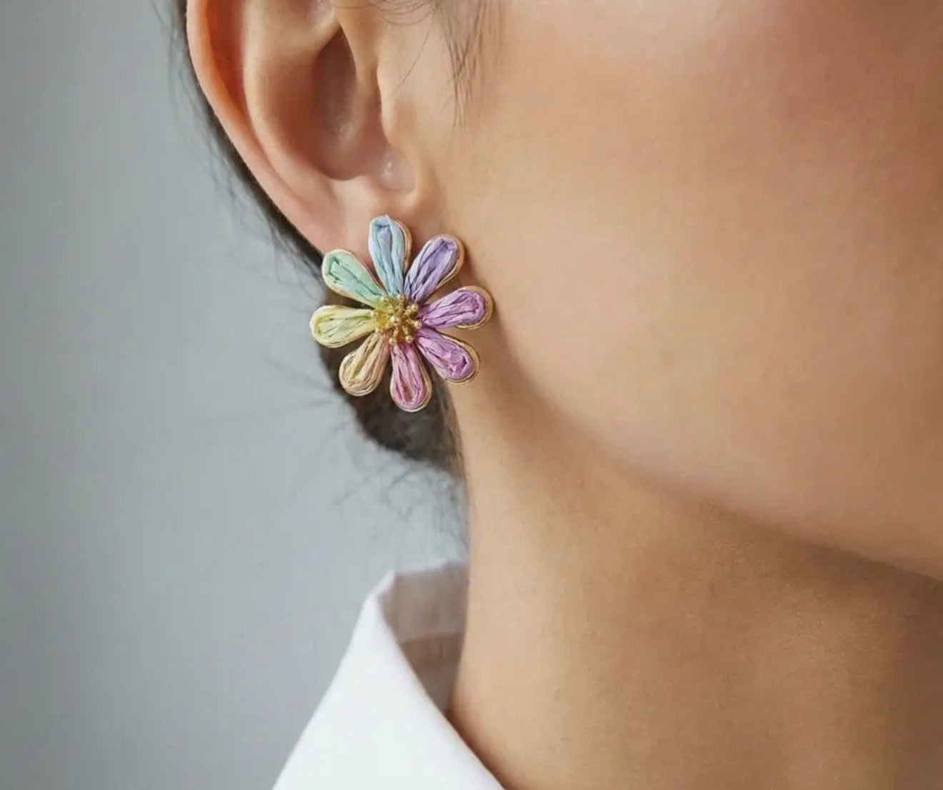 Pastel Flower Earrings