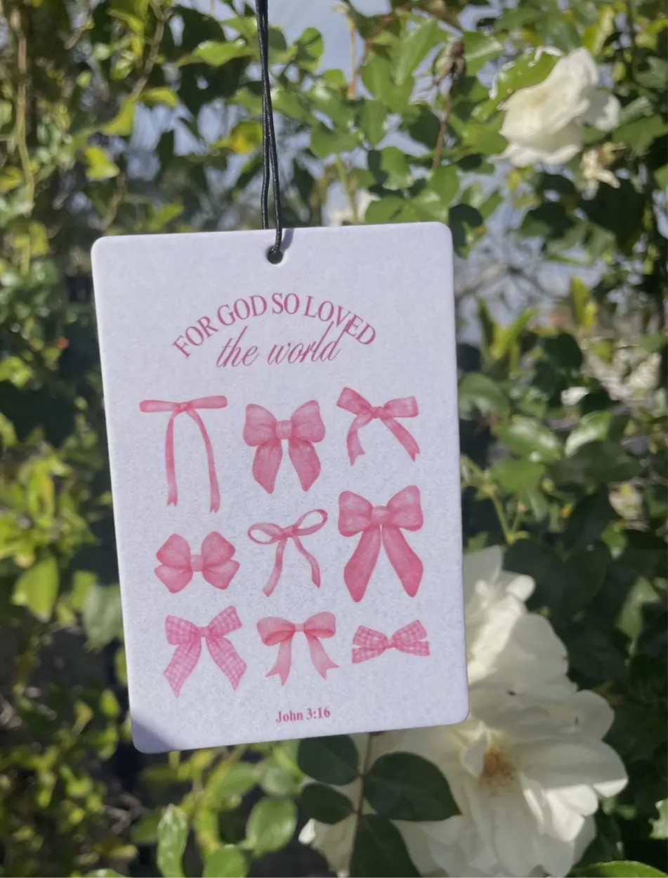 John 3:16 Car Air Freshener