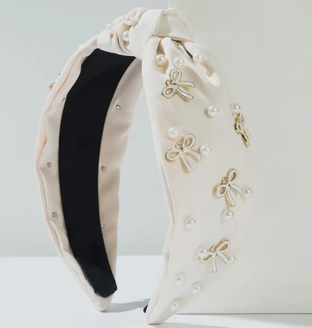 White Bow Headband