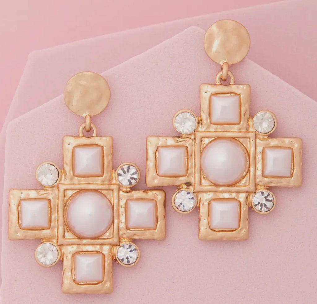 Chosen Cross Earrings