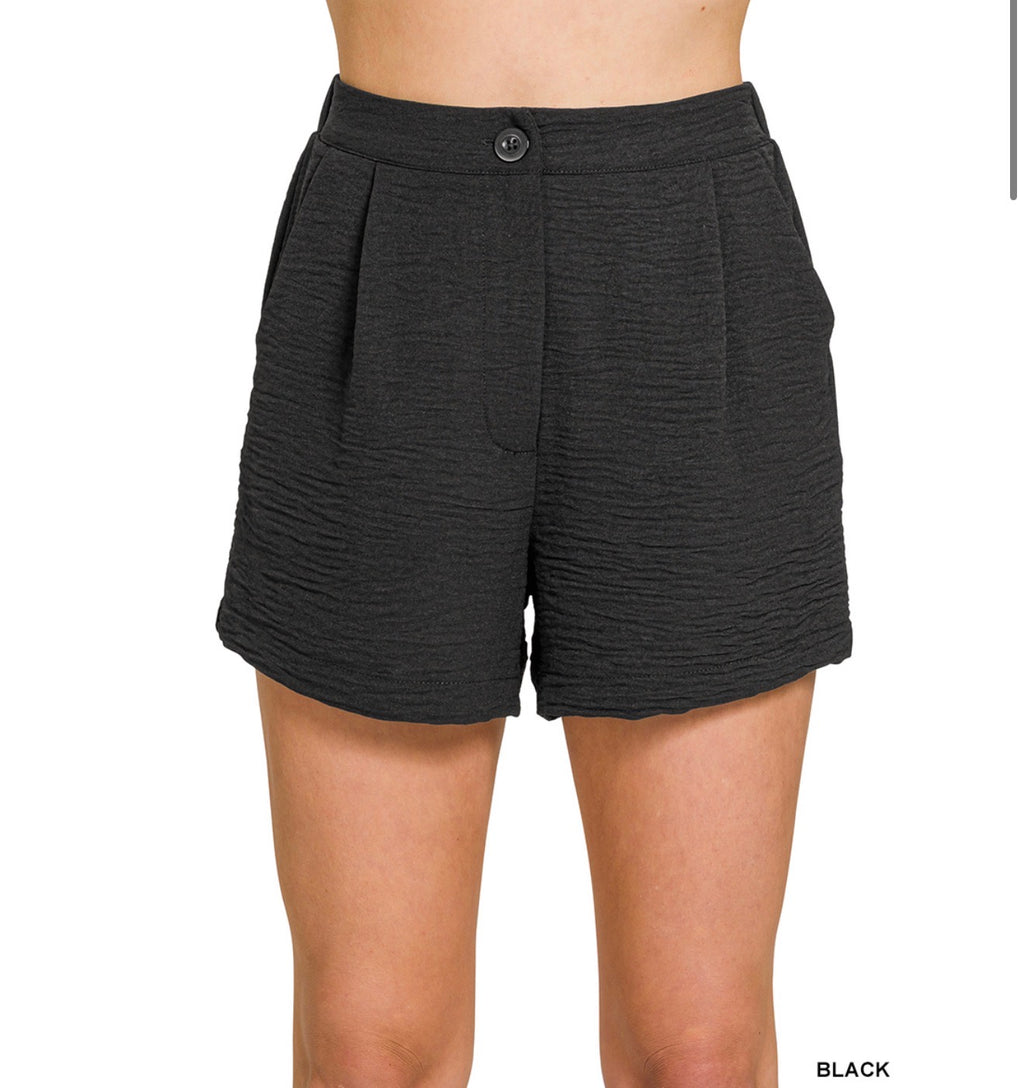 Black Airflow Shorts