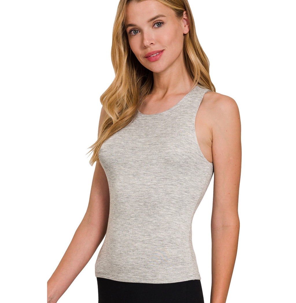 Grey Double Layered Tank Top (ETA 6/16)
