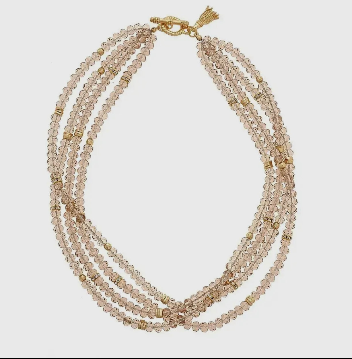 Zoe Champagne Statement Necklace