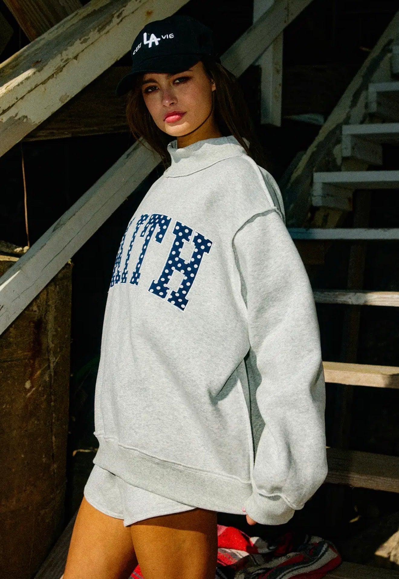 *Preorder* Faith Mock Neck Sweatshirt  (this is on the way should be here 4/21)