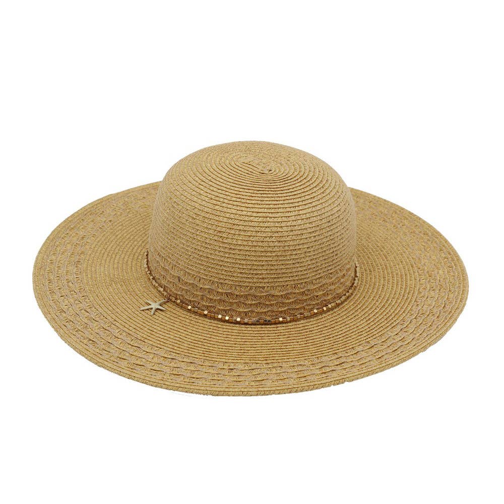 WIDE BRIM STRAW SUN HAT