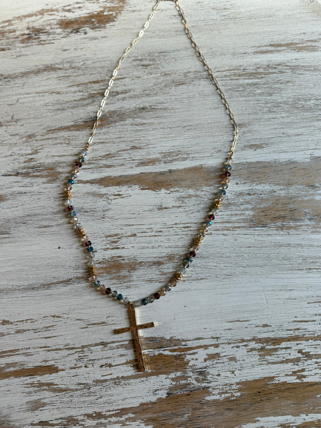LONG CROSS NECKLACE