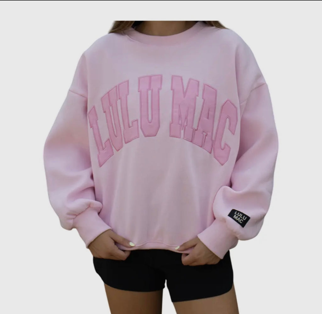 LULU MAC PINK SWEATSHIRT