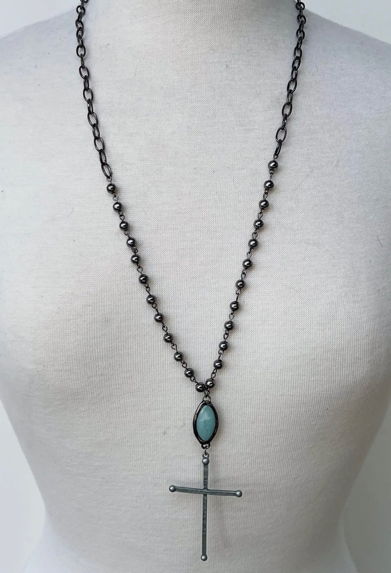 Tia Long Chain Cross Necklace