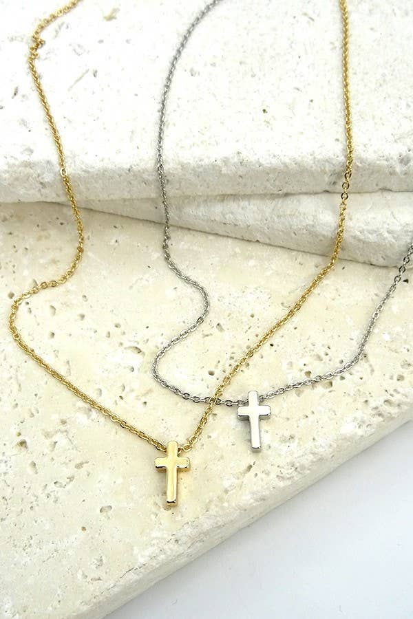 CLASSIC MINI CROSS NECKLACE ETA 9/16