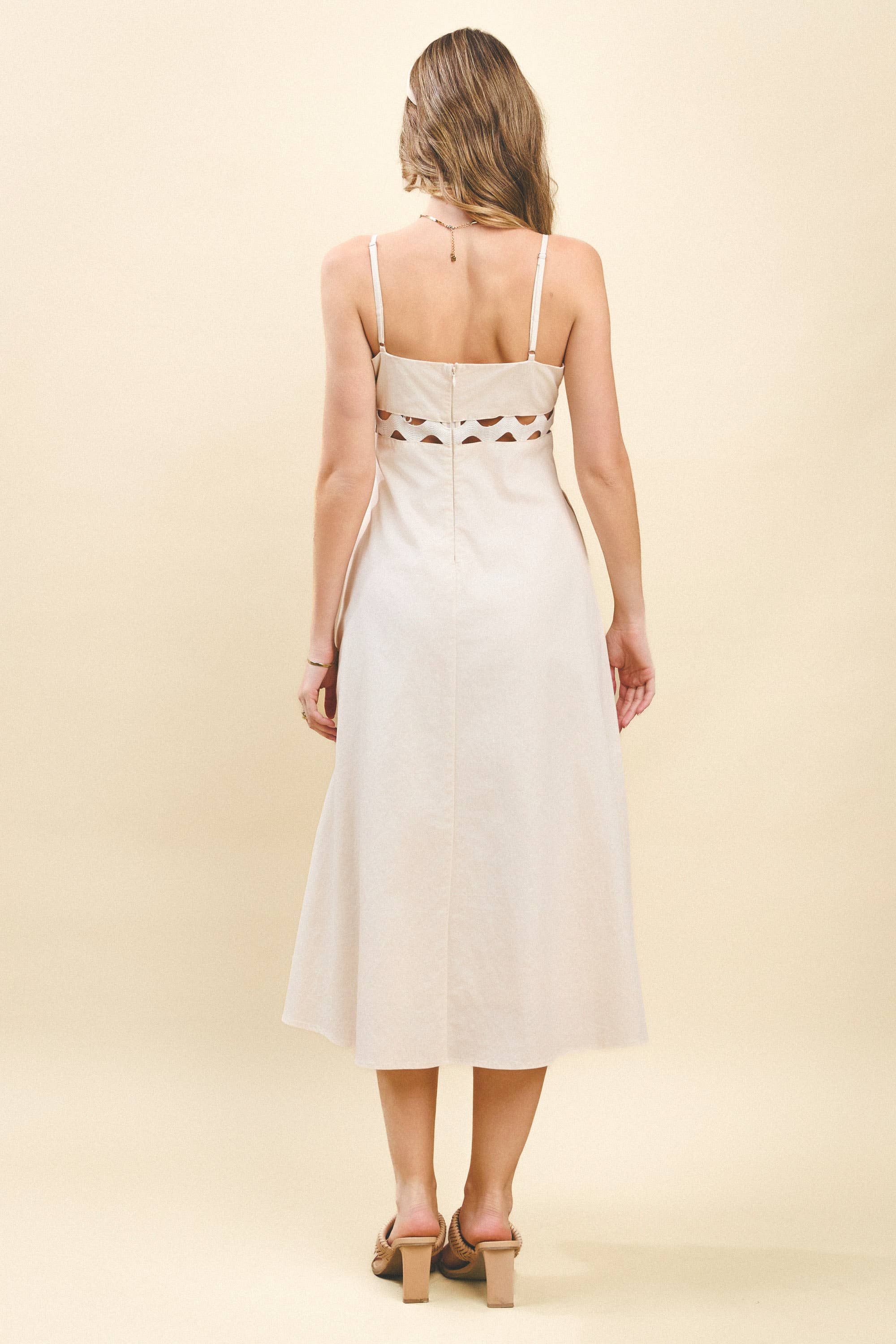 Samantha Ric-Rac Midi Dress