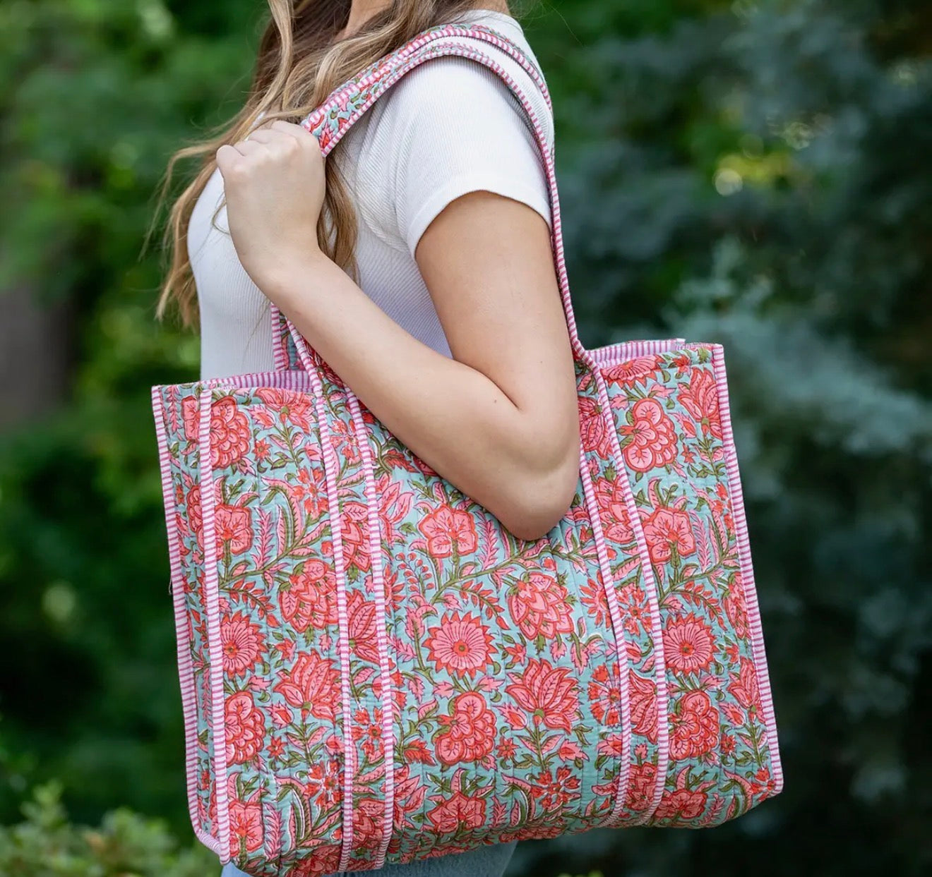 The Carley Quilted Tote