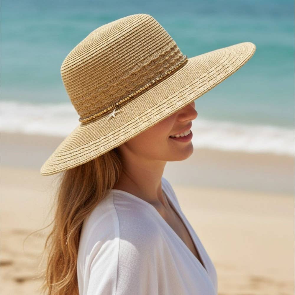 WIDE BRIM STRAW SUN HAT