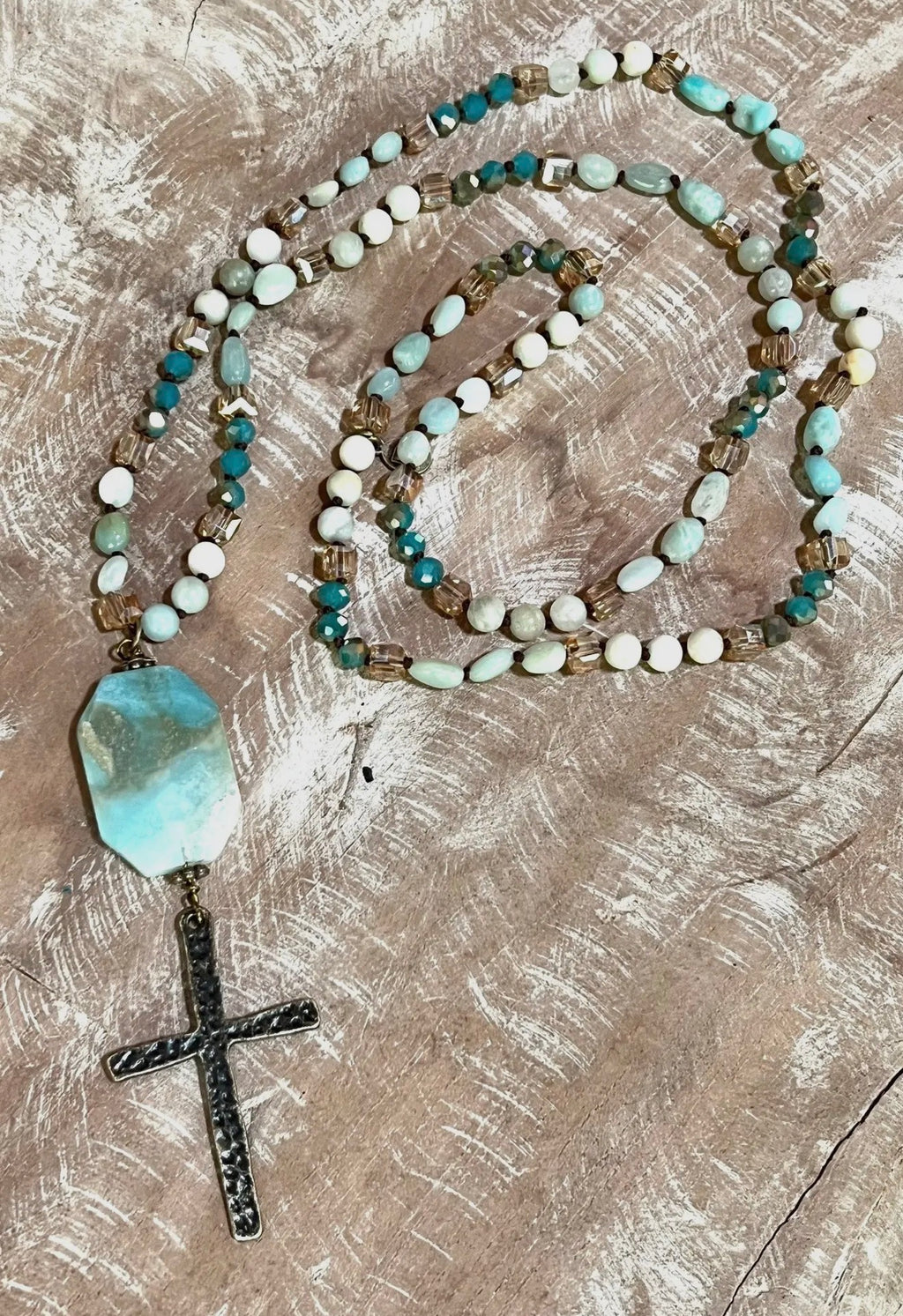 Stephanie Necklace Amazonite