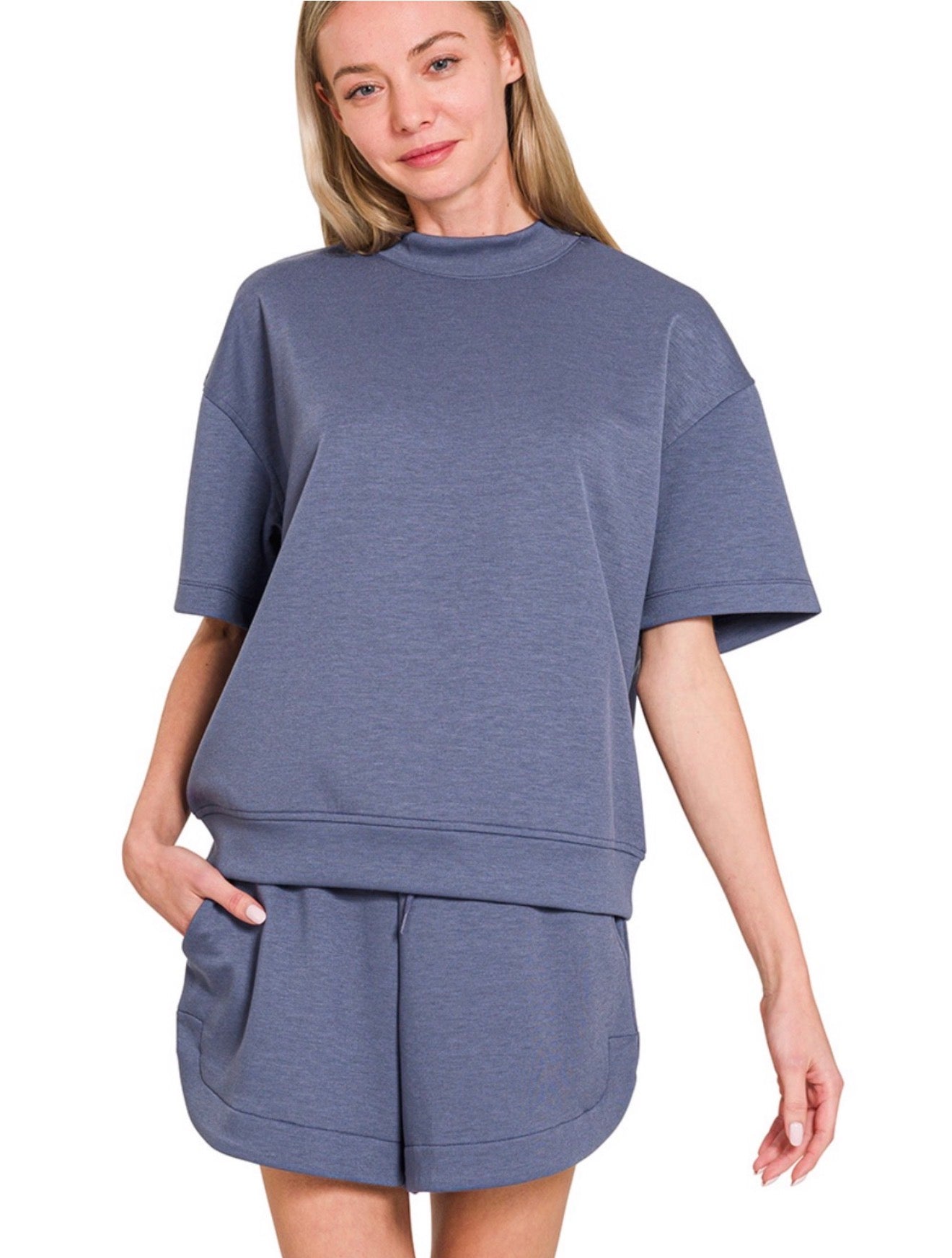 Blue Indigo Short Set