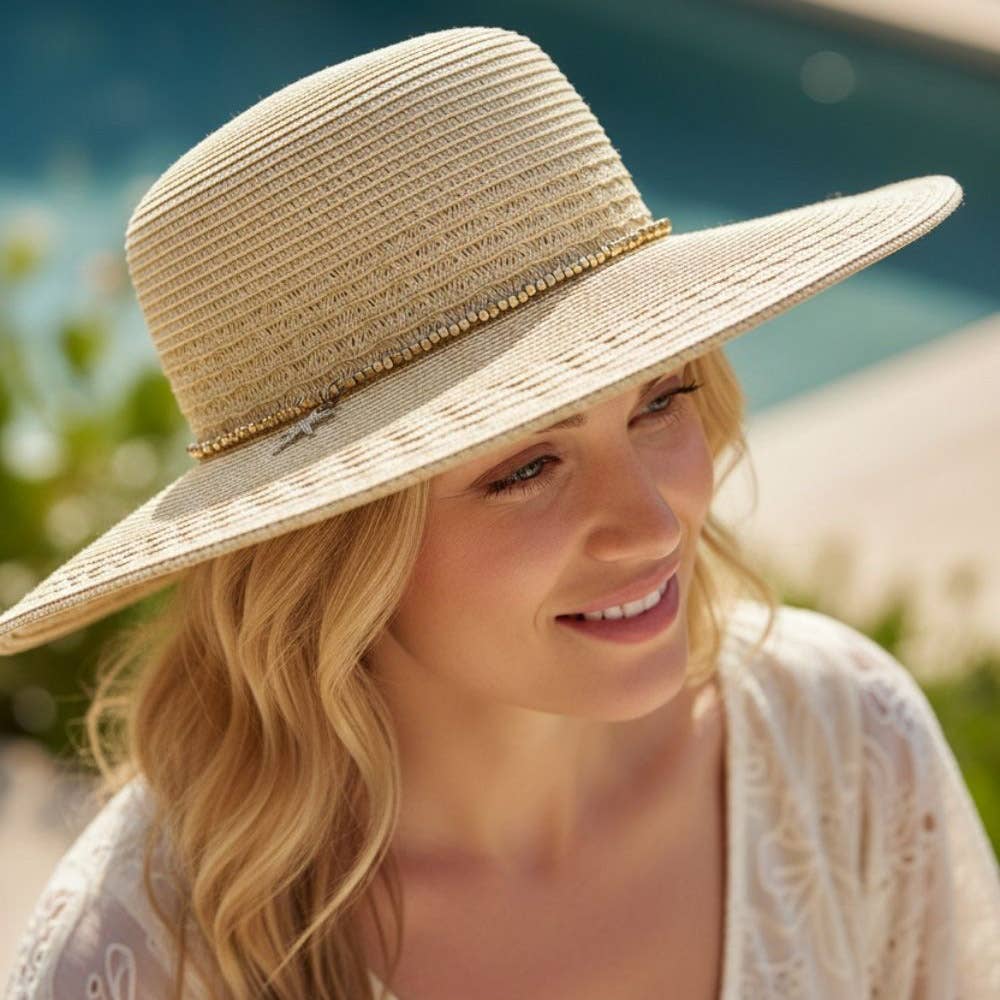 WIDE BRIM STRAW SUN HAT