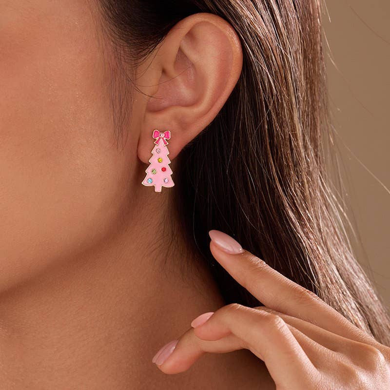 CHRISTMAS TREE STUD EARRINGS ETA 9/16