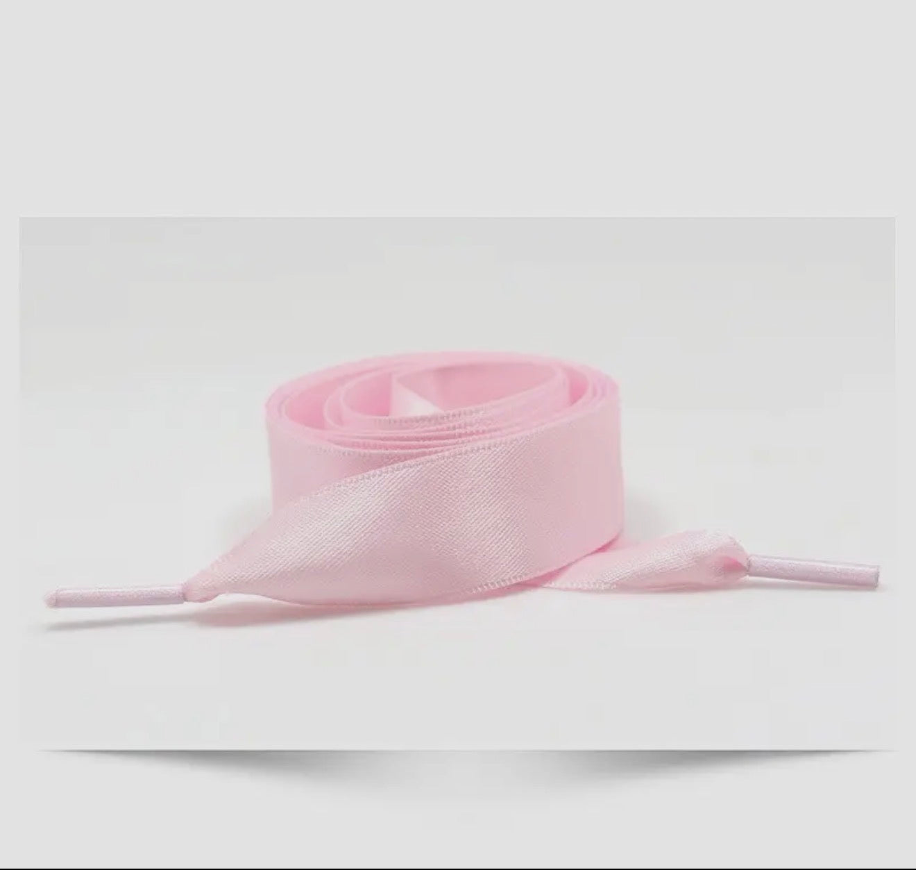 Pink Satin Bow Shoe Laces