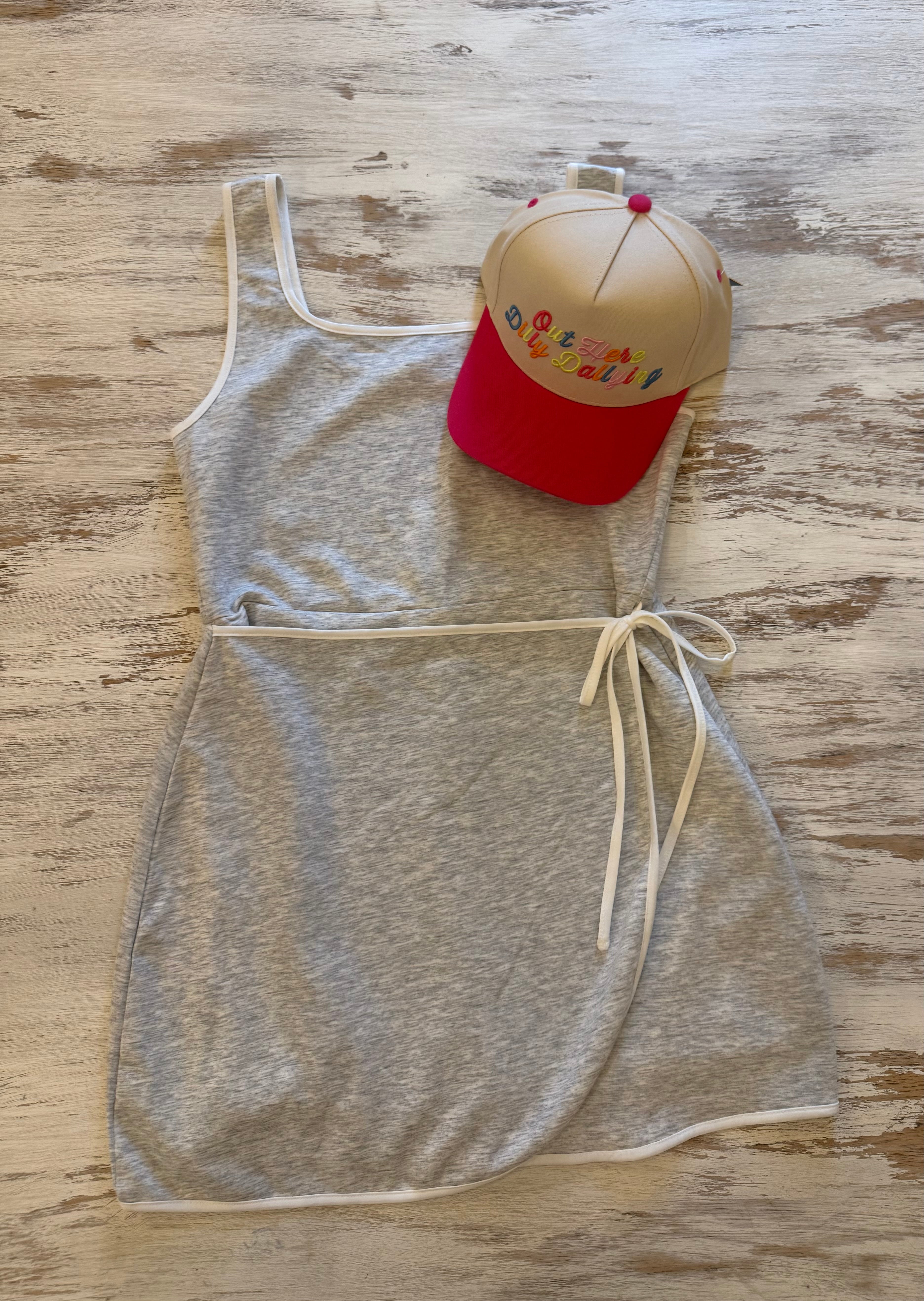 Grace In Grey Romper