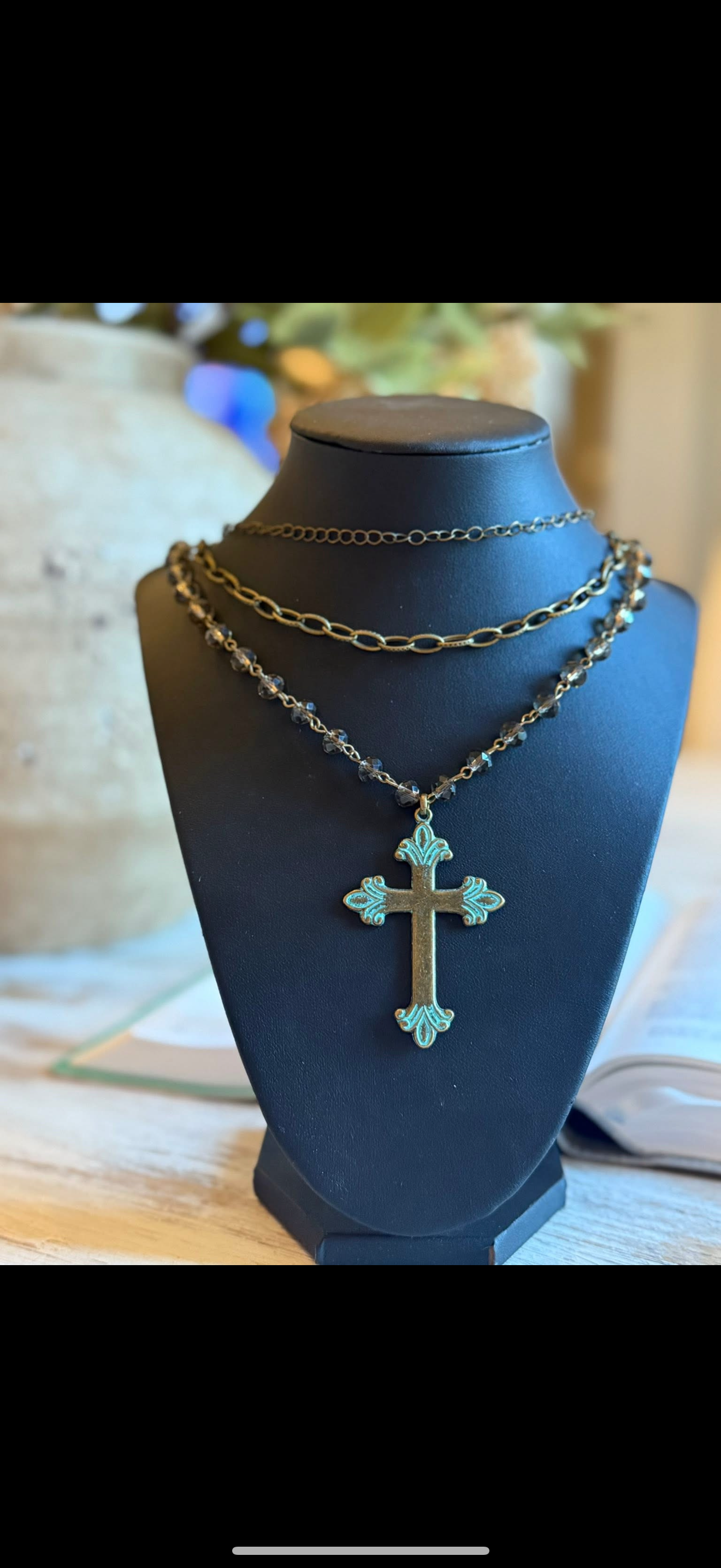 The Sarah Cross Necklace