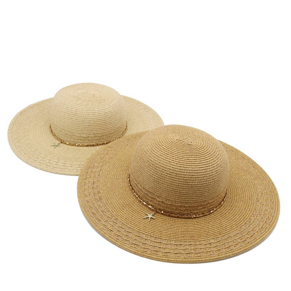 WIDE BRIM STRAW SUN HAT