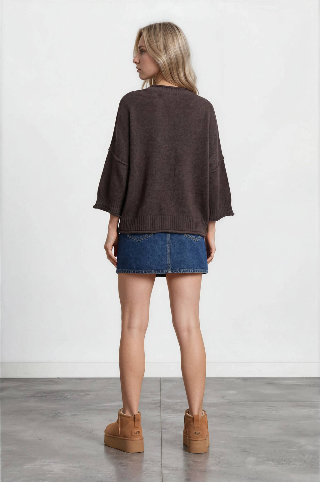 The Marley Chocolate & Taupe Sweater ETA 8/10
