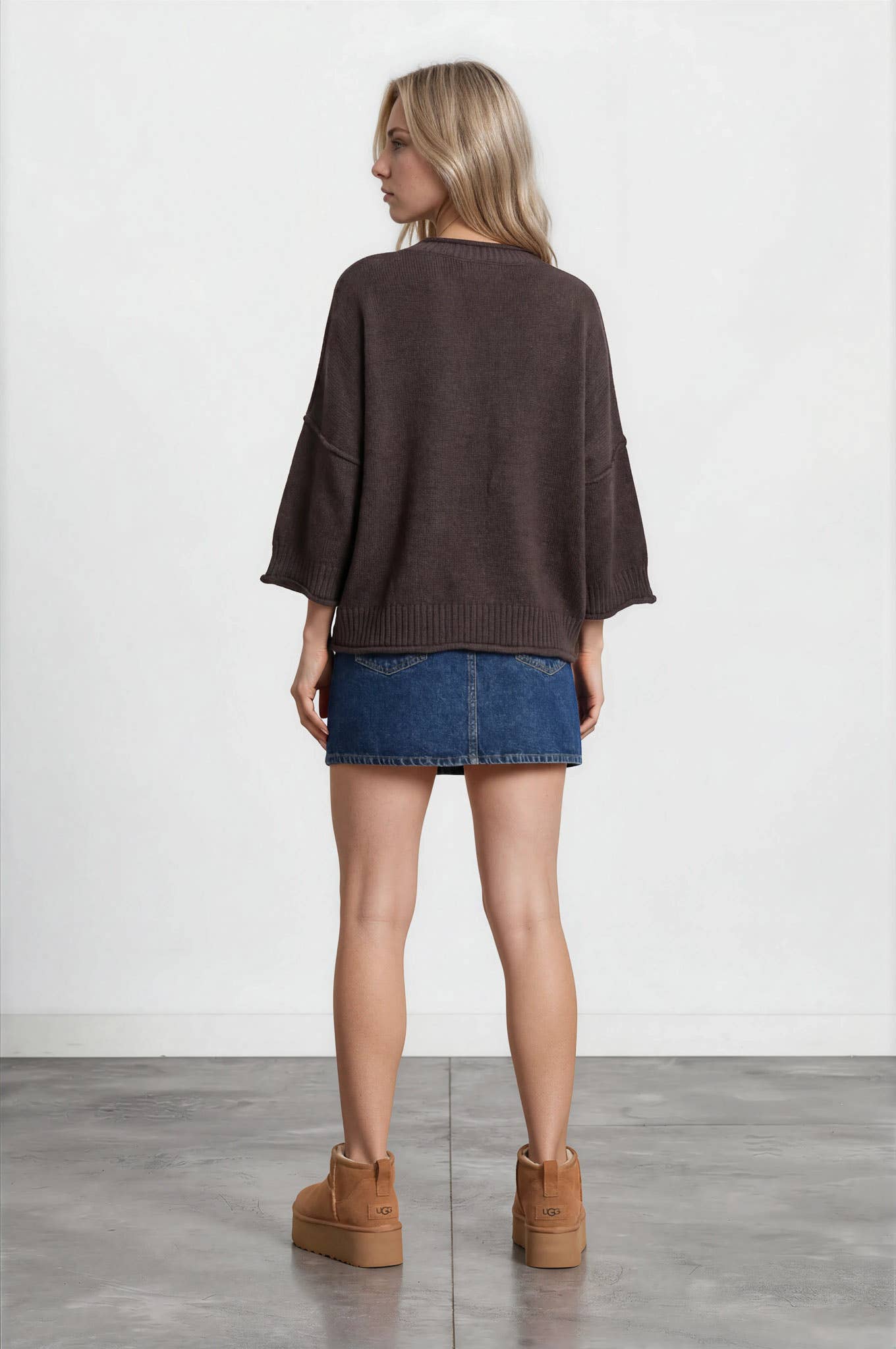 The Marley Chocolate & Taupe Sweater ETA 8/10