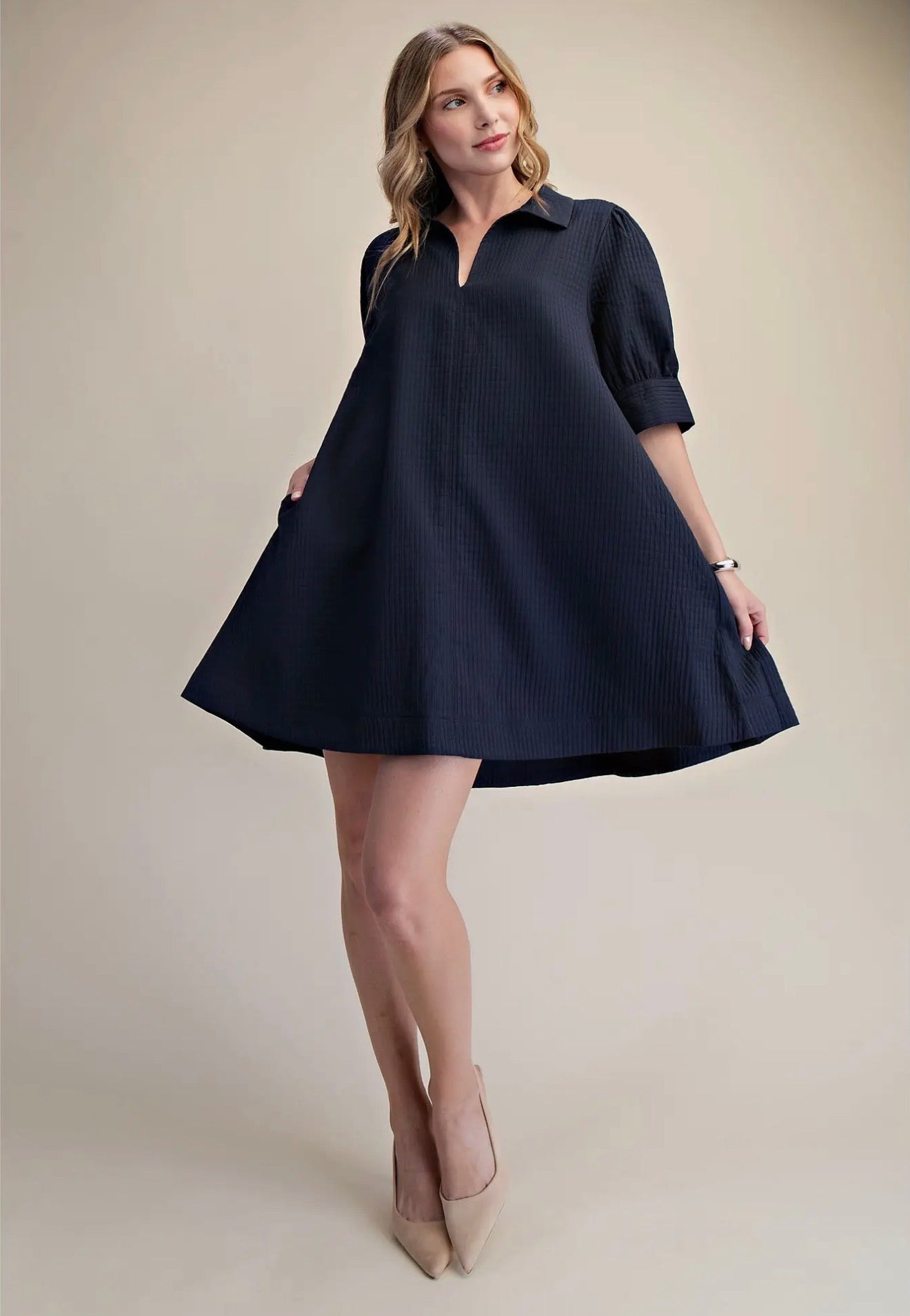 The Harper Lane Navy Dress (ETA 7/10)
