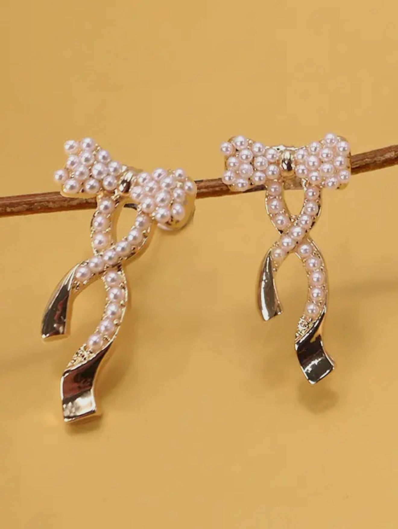 Streaming bow Earrings