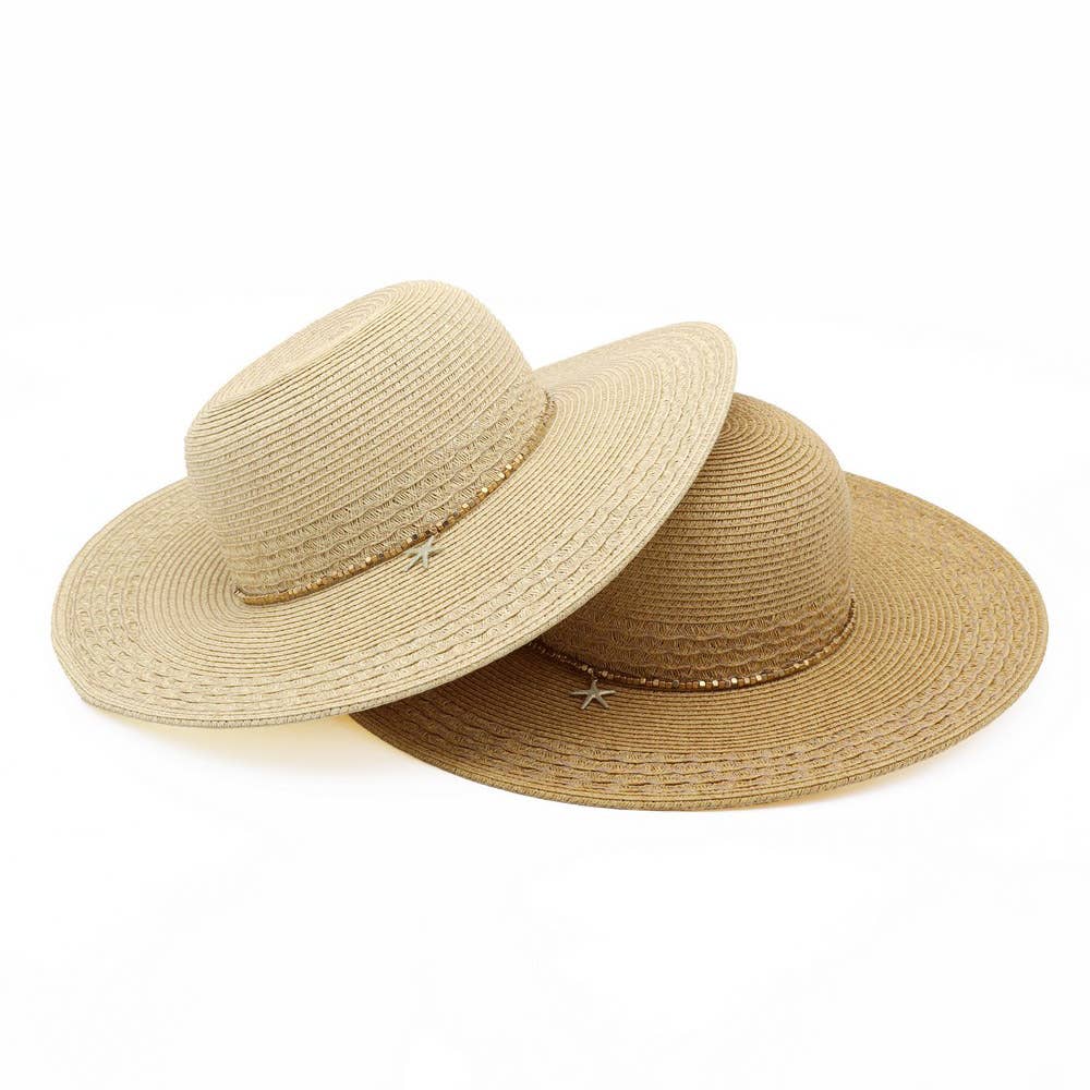 WIDE BRIM STRAW SUN HAT