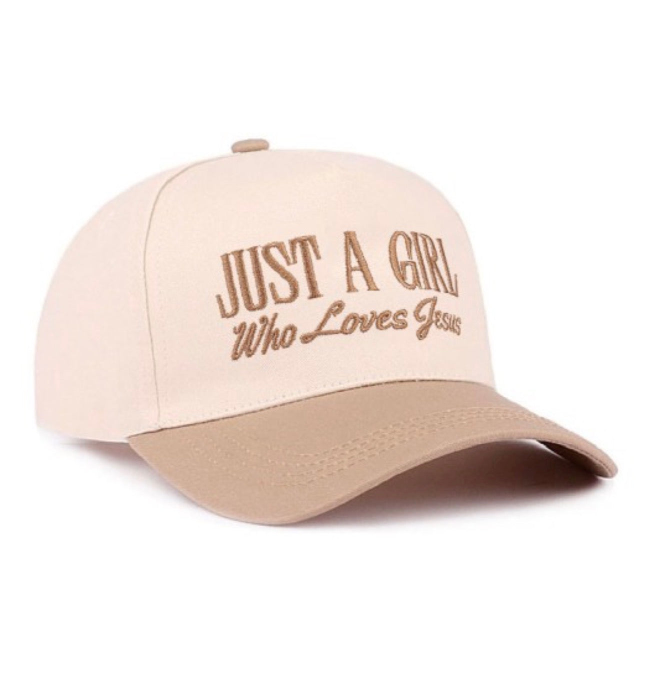 Just A Girl Who Loves Jesus Hat Ash Mocha