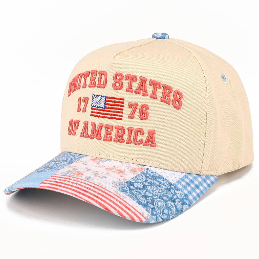 Patchwork USA Hat
