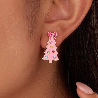 CHRISTMAS TREE STUD EARRINGS ETA 9/16