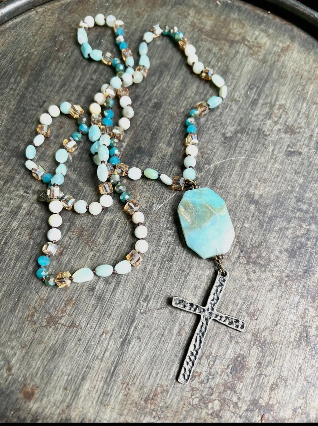 Stephanie Necklace Amazonite