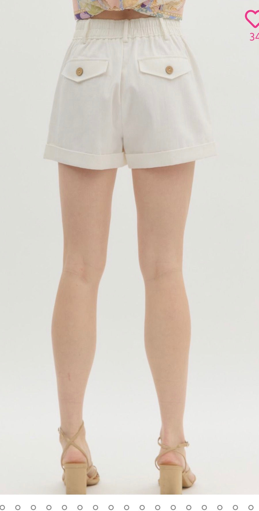 The Timeless Cream Shorts