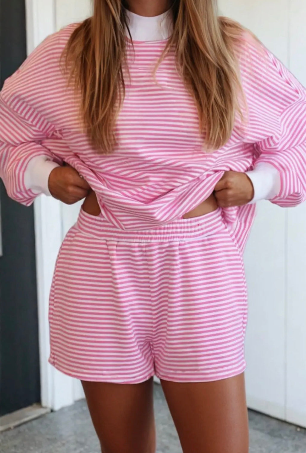 Pretty In Pink Stripe Set