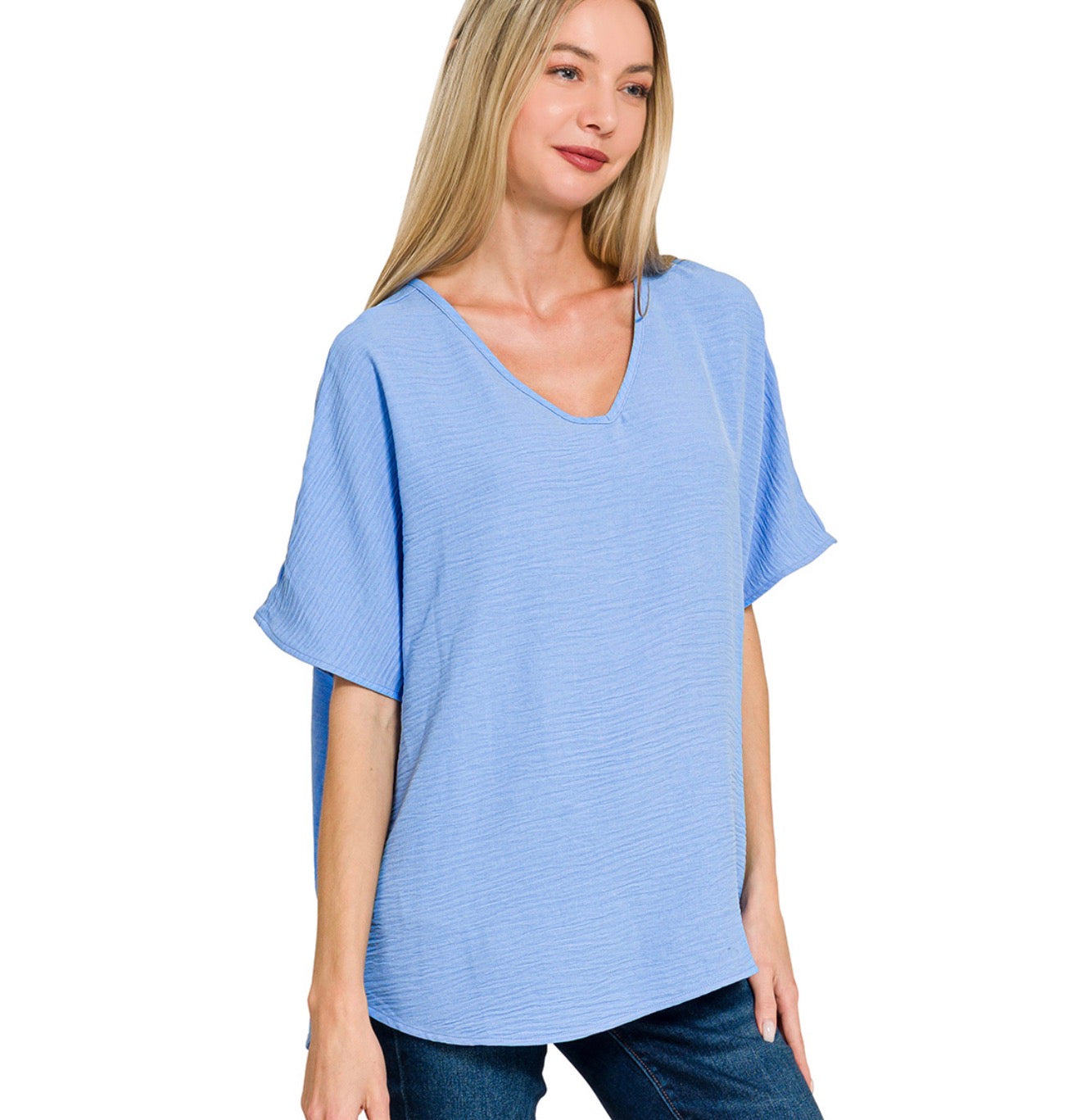 Sky Blue Airflow Top