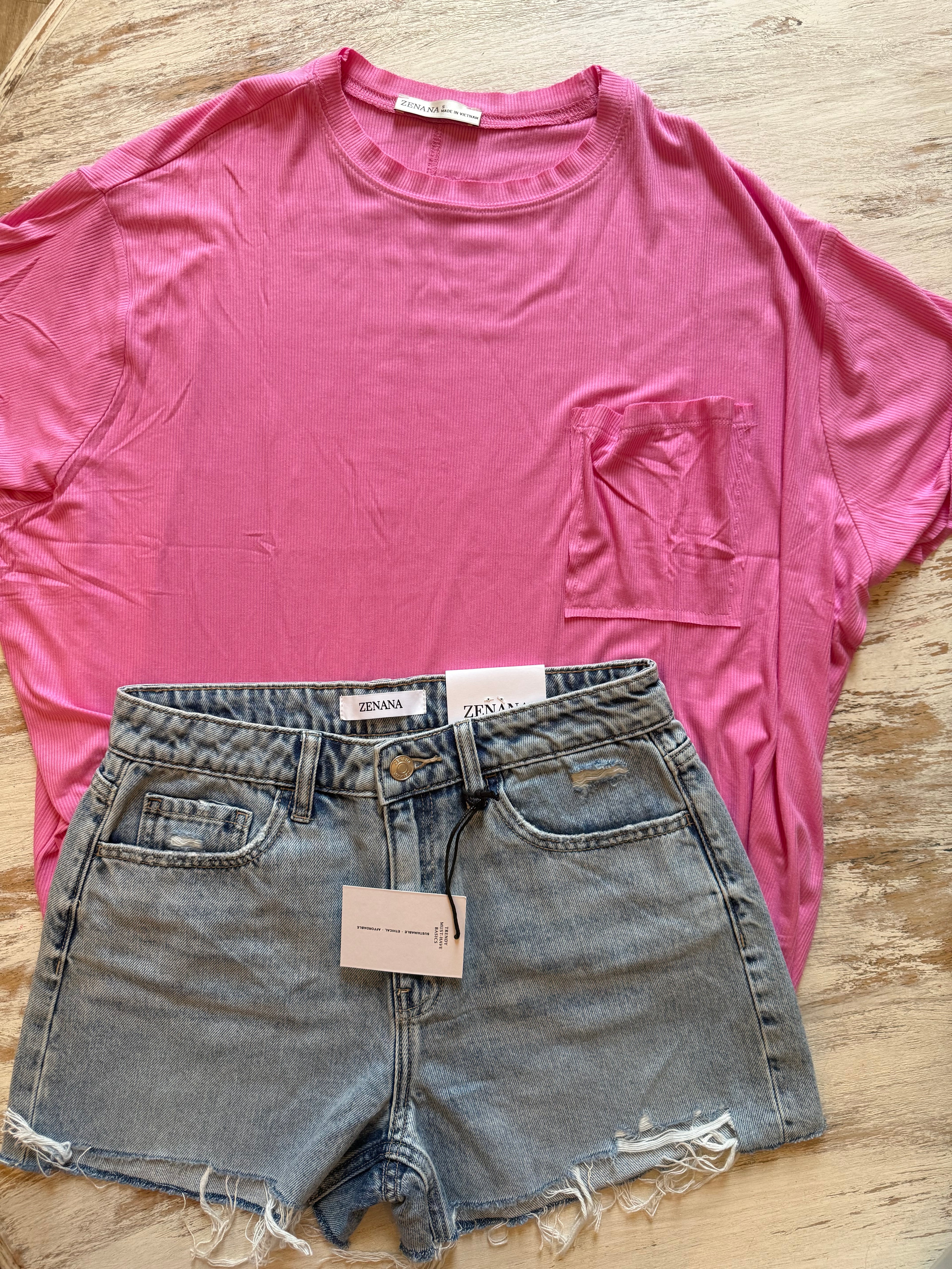 Pink Pocket Top