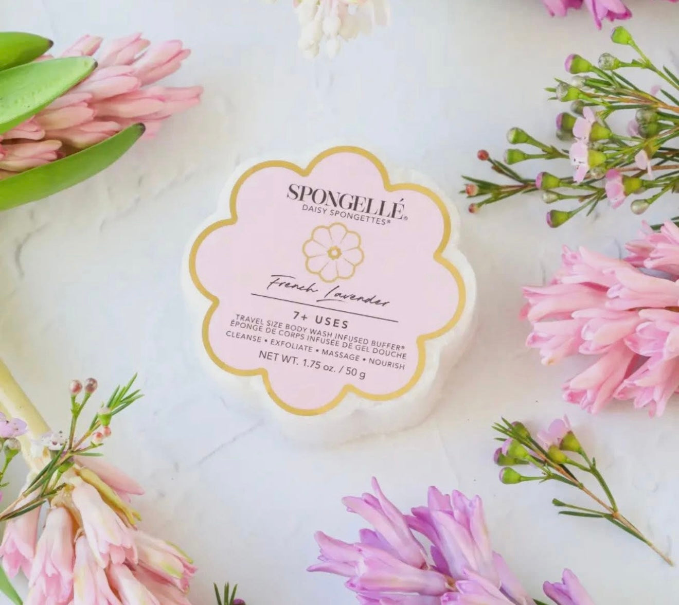 French Lavender Daisy Spongette