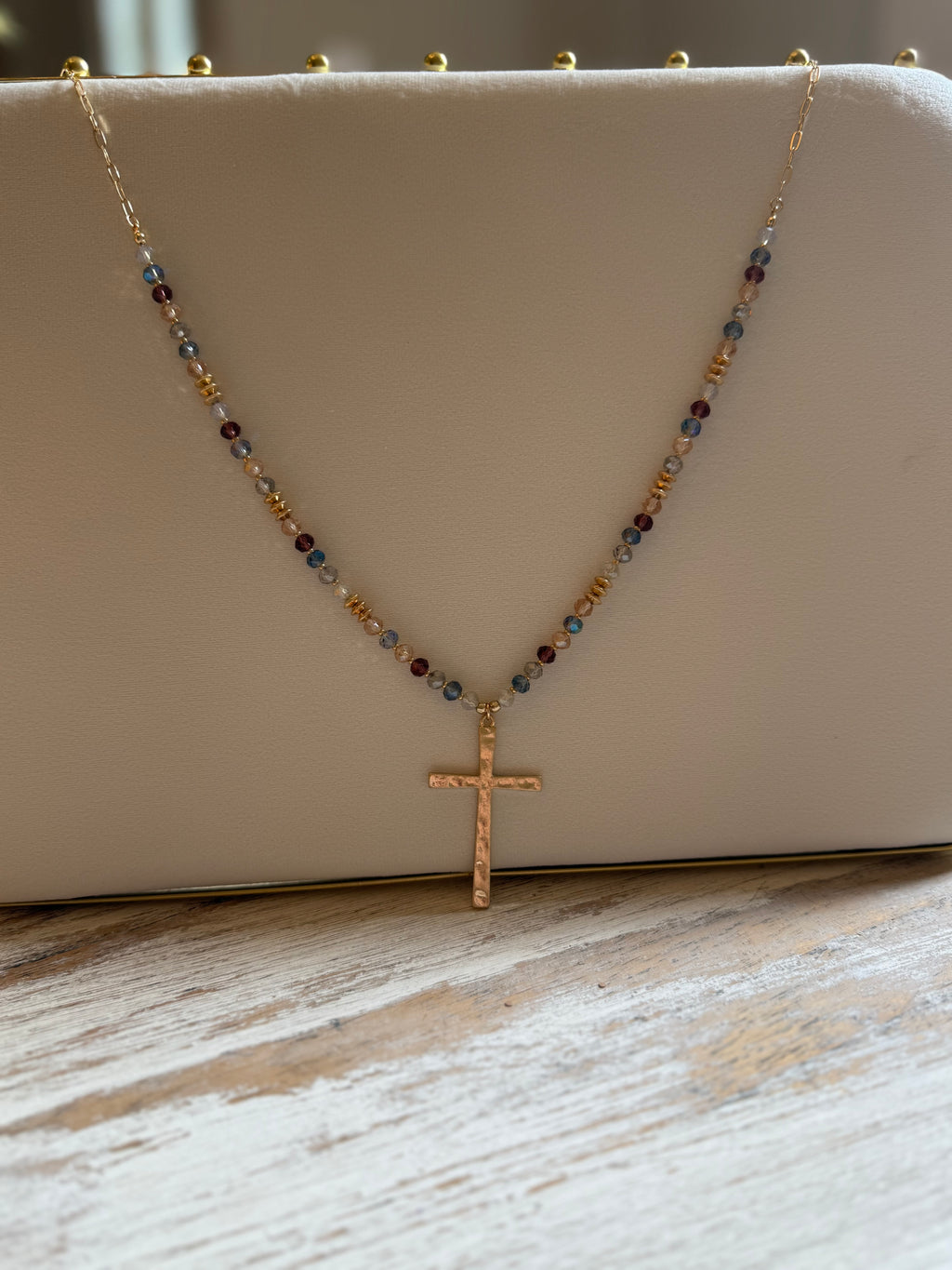 LONG CROSS NECKLACE