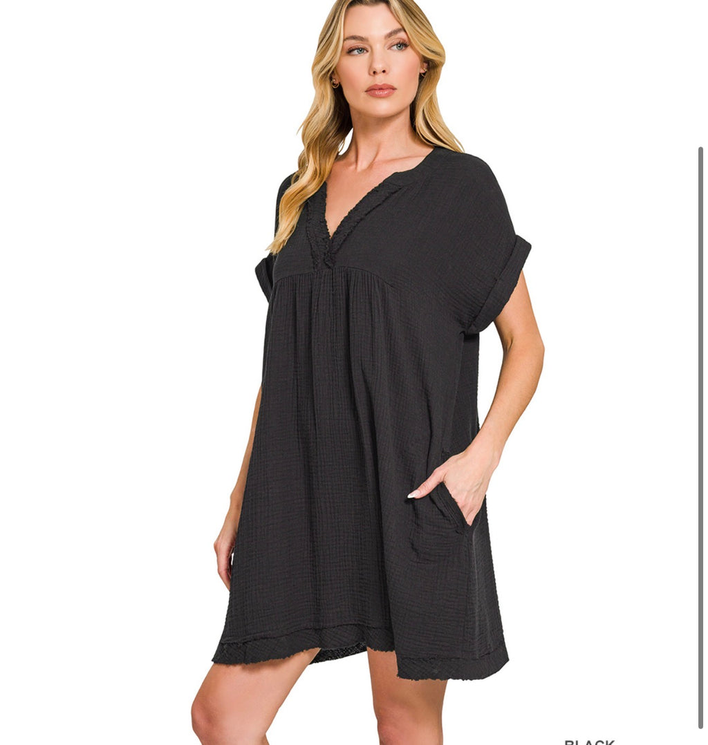 The Easy Living Dress Black