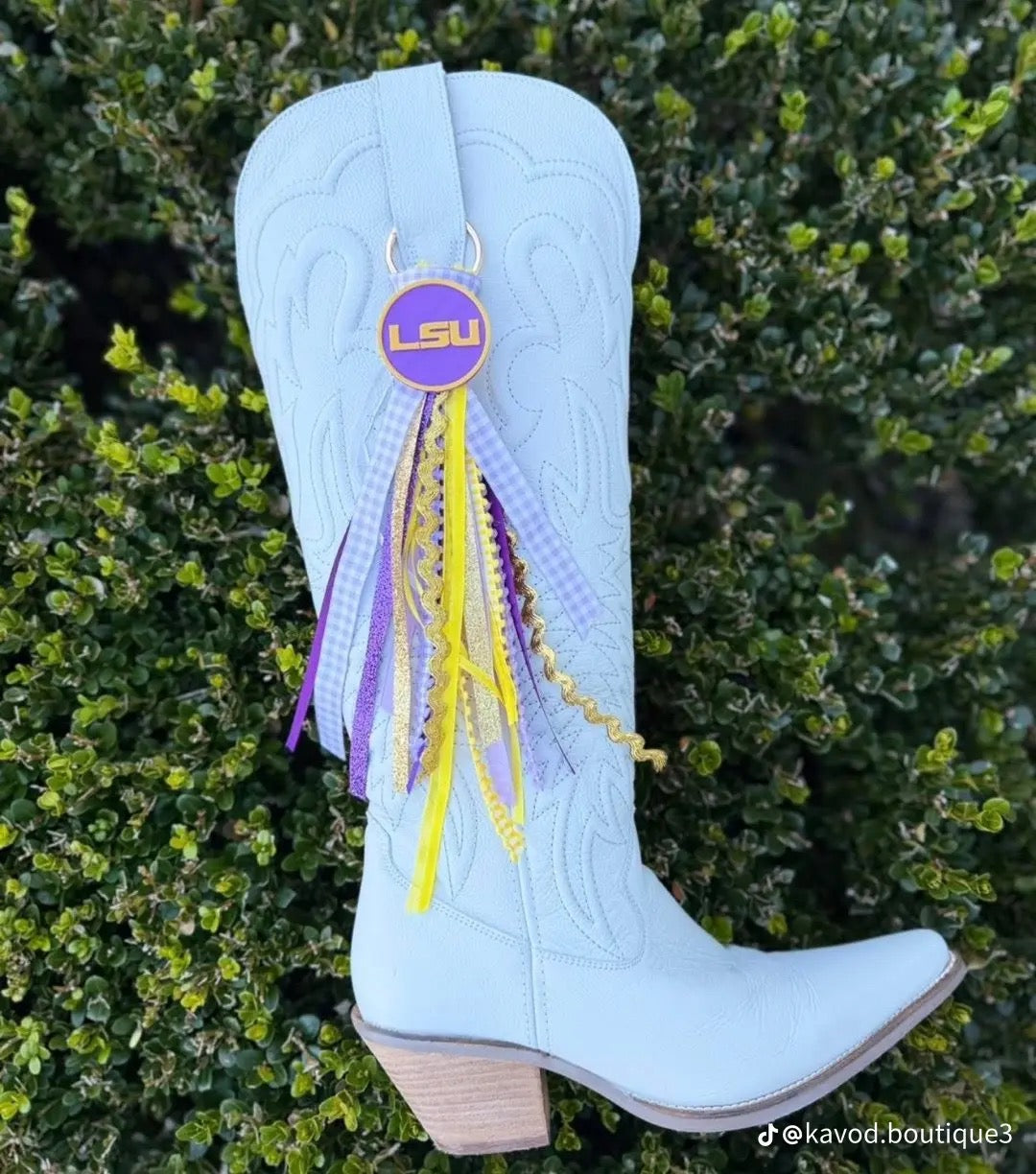 LSU Boot Tassels 💜💛