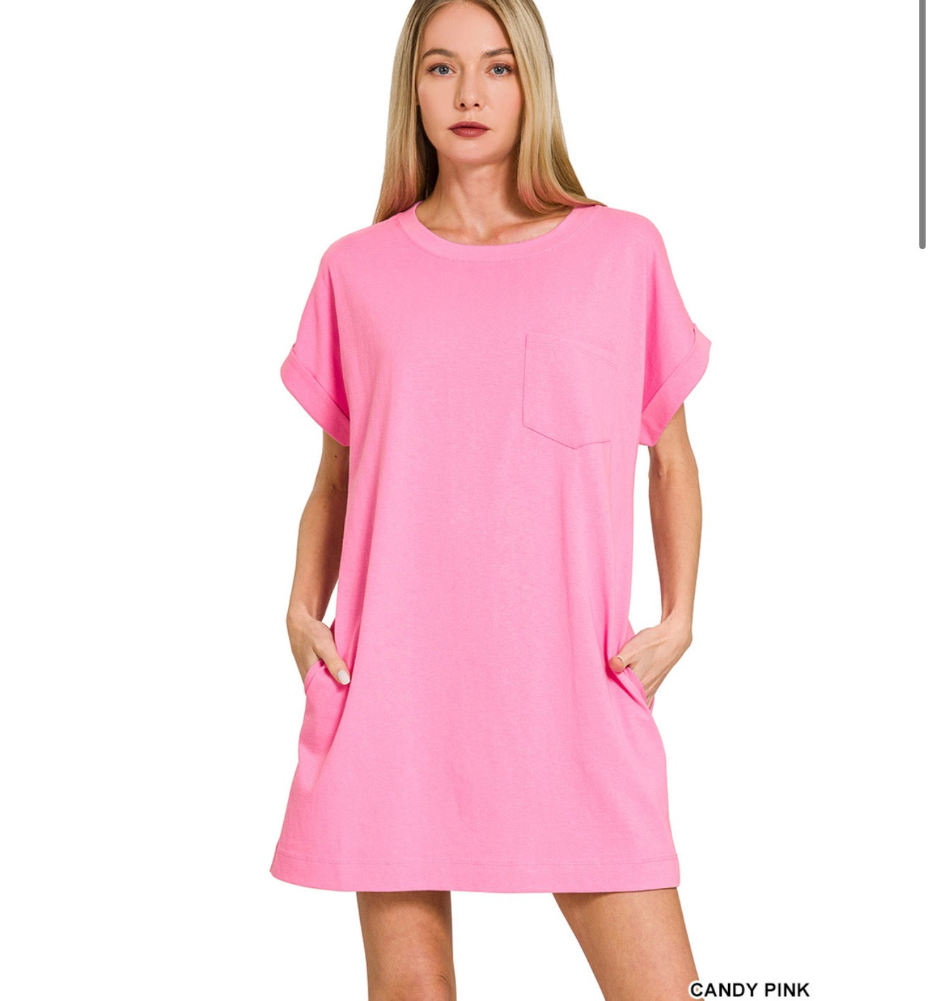 Pink Vibes T-Shirt Dress