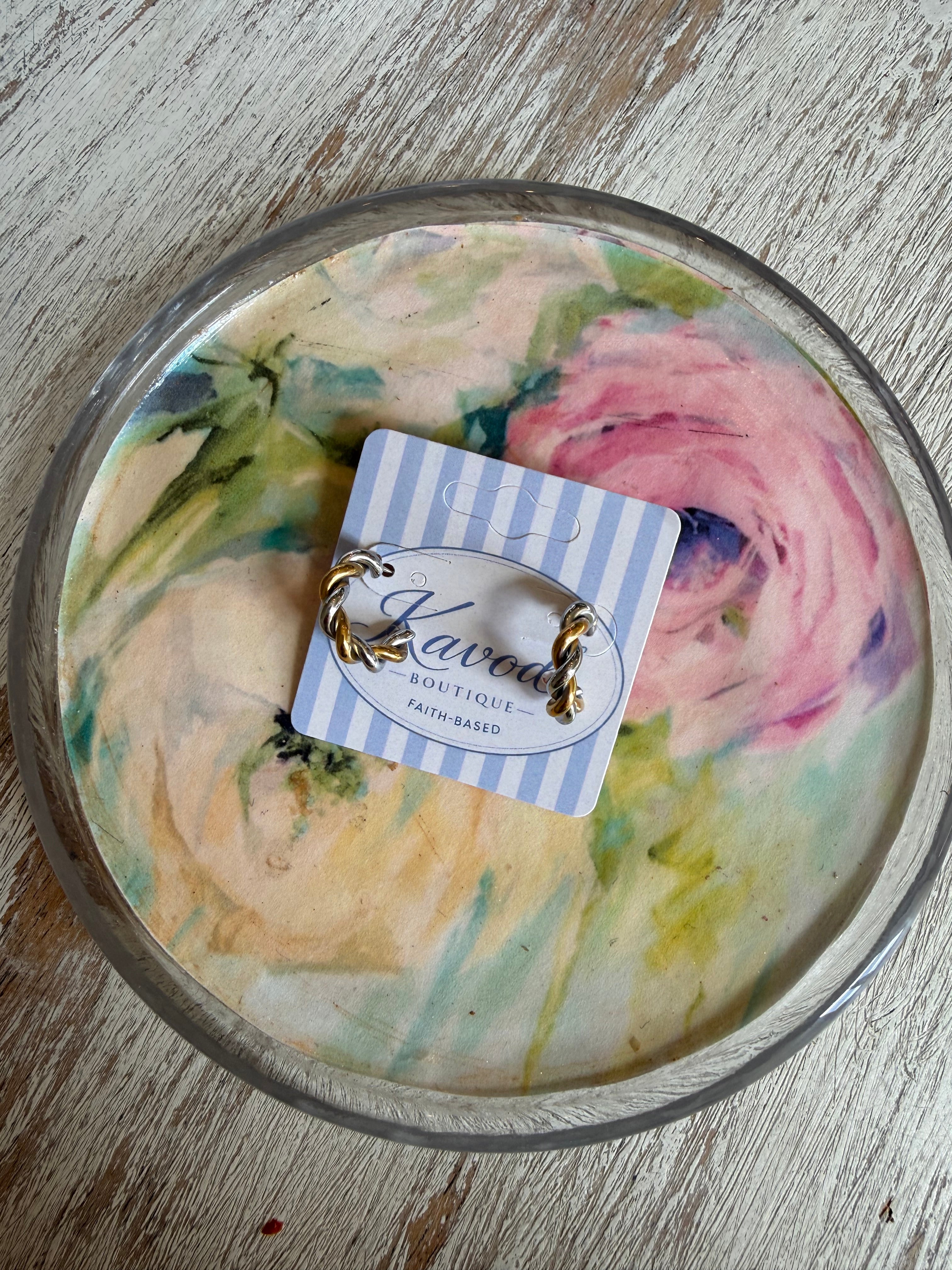 Twist Mix Metal Hoops Water Resistant