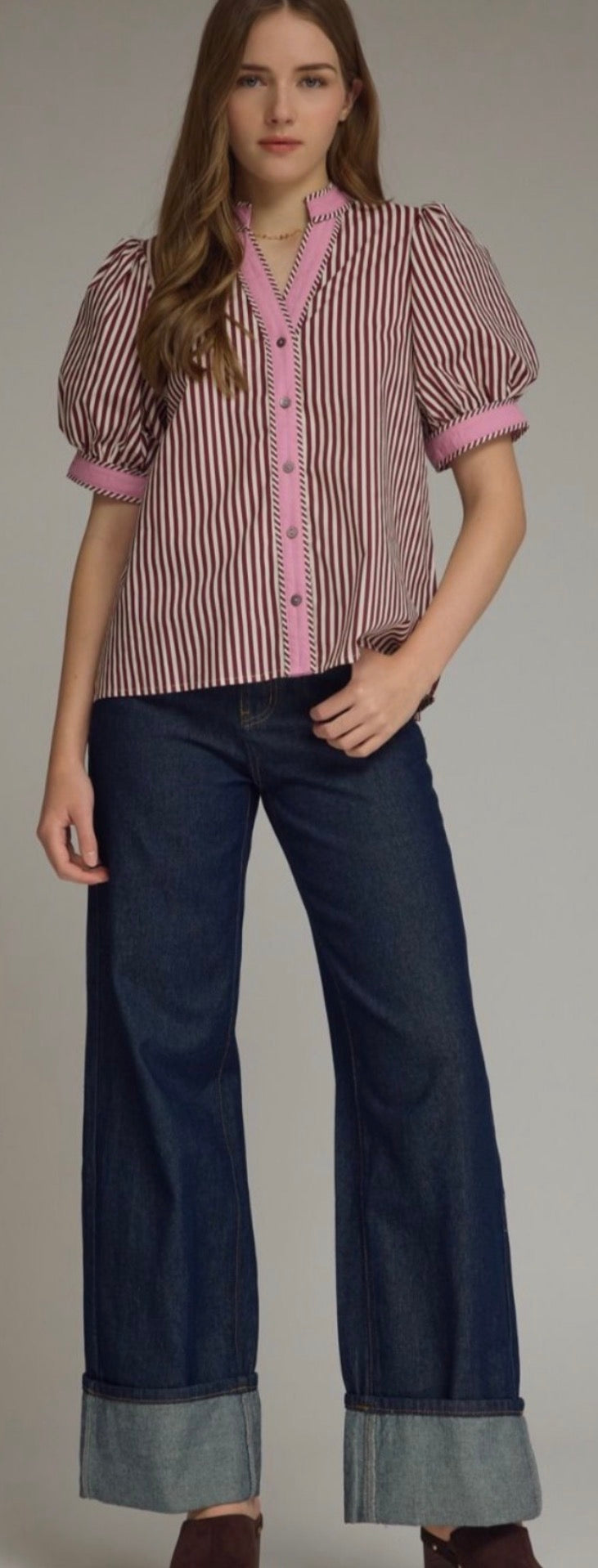 The Sarah Stripe Top Entro