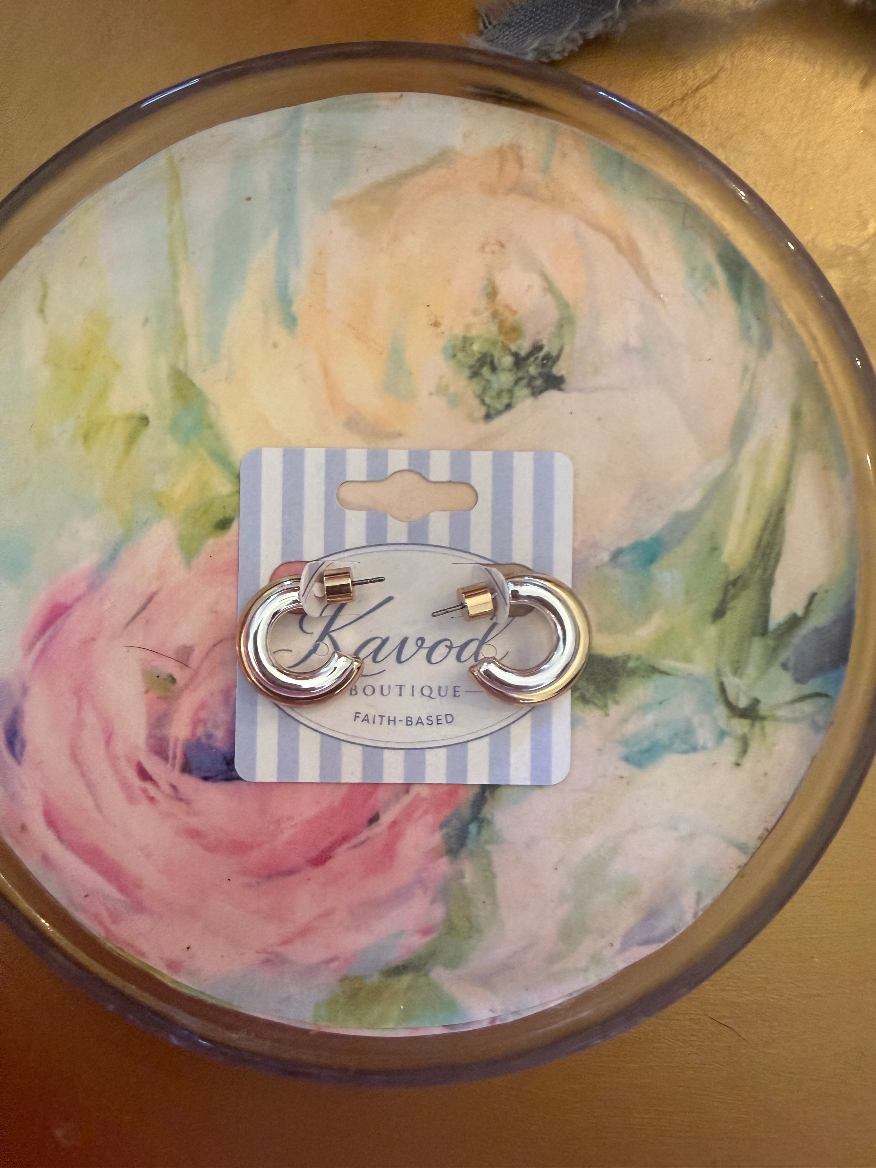 Mix Metal Water Resistant Earrings