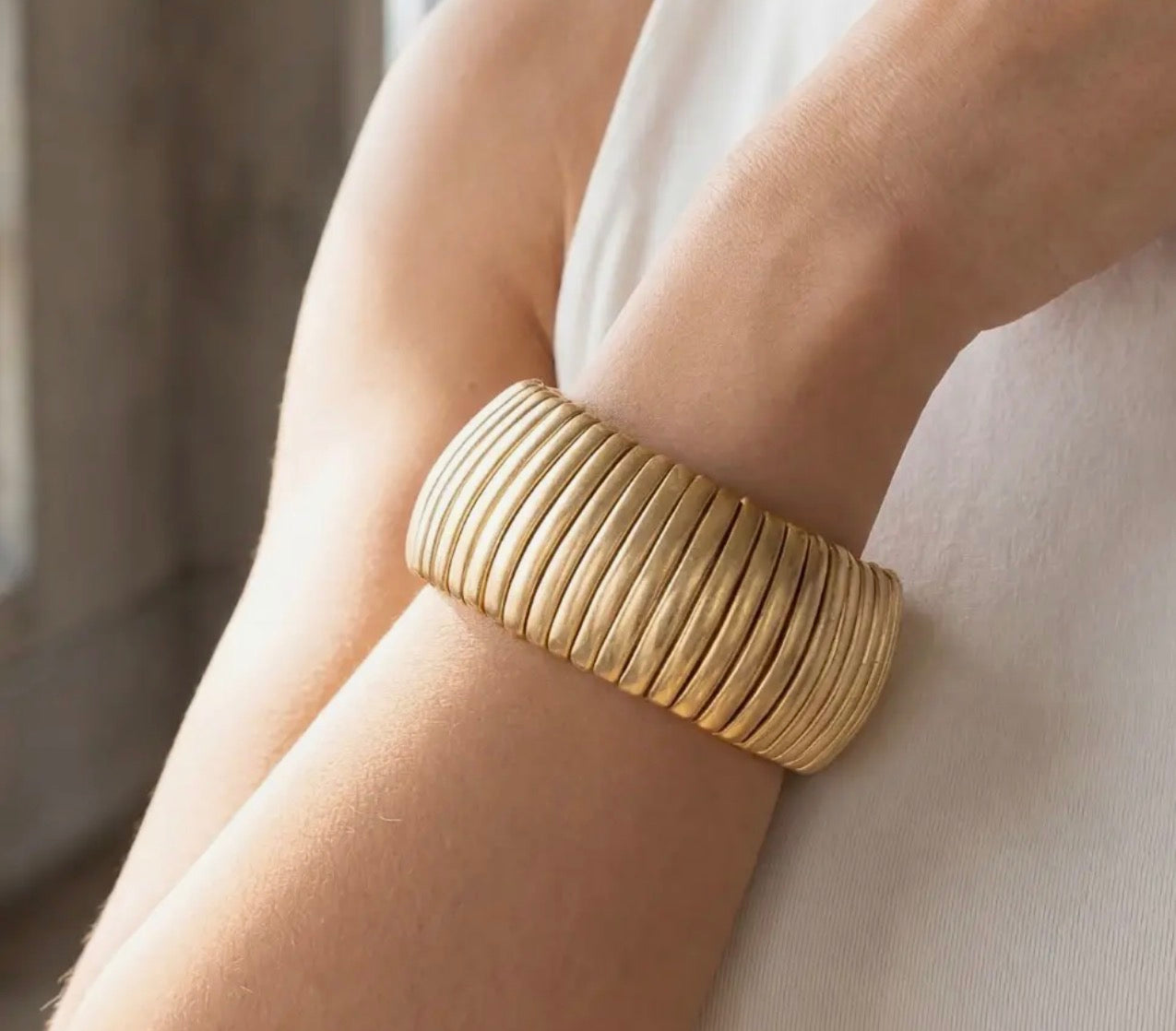 Gold Stretch Bracelet