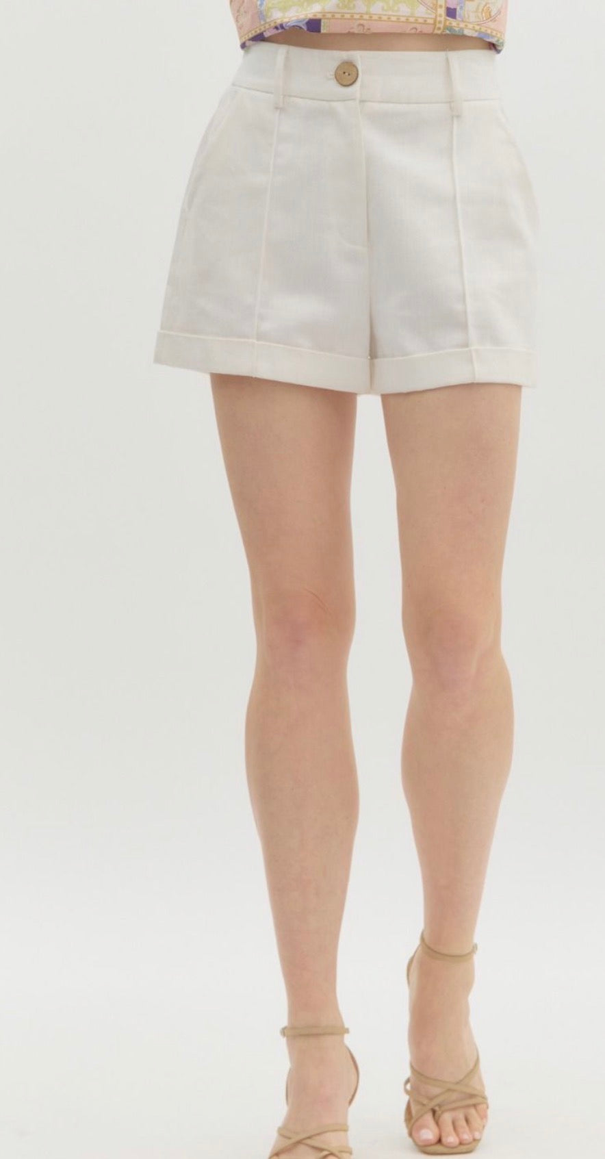 The Timeless Cream Shorts