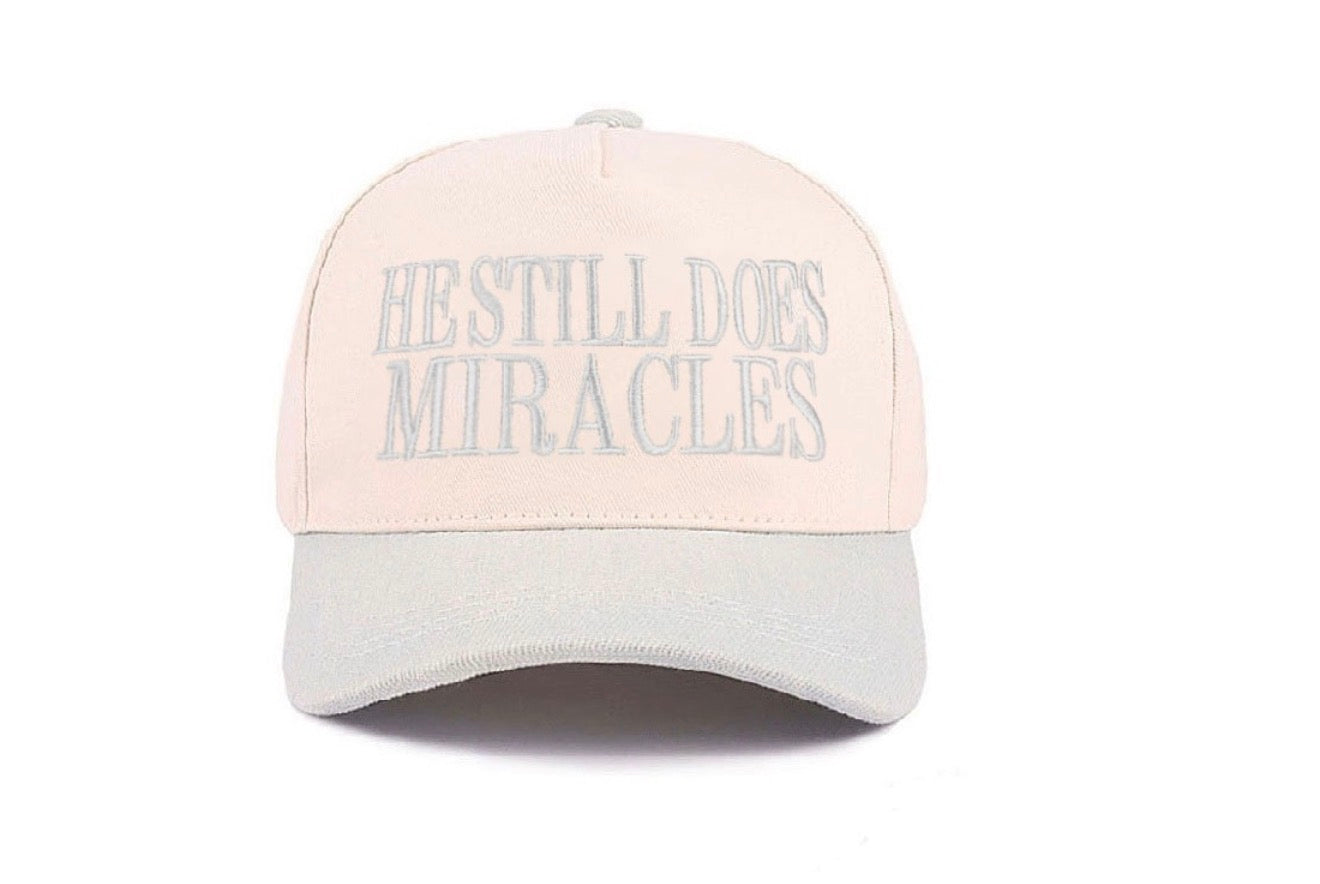 He Still Does Miracles Hat Blue