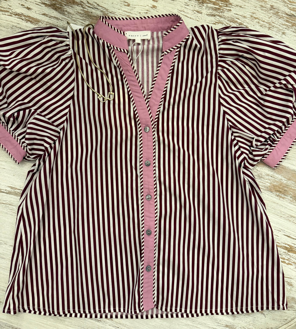 The Sarah Stripe Top Entro